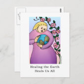 Die Heilung der Erde heilt uns alle Postkarte (Vorne/Hinten)