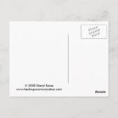 Die Heilung der Erde heilt uns alle Postkarte (Rückseite)