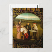 Die Heilung der Torheit durch Hieronymus Bosch Postkarte (Vorne/Hinten)