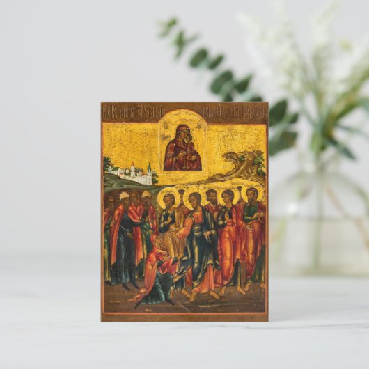Die Heilung des orthodoxen St. Veronica-Symbols Postkarte (Stehend Vorderseite)