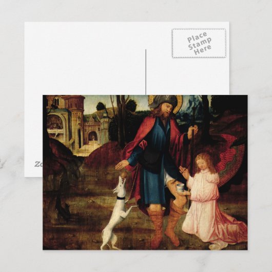 Die Heilung von Saint Roch Postkarte (Vorne/Hinten)