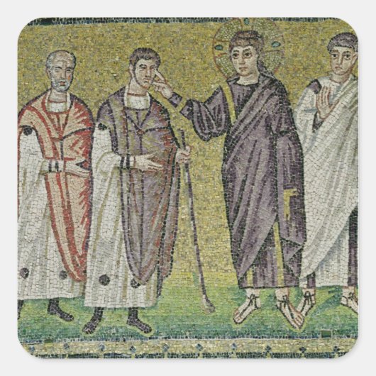 Die Heilung zweier Blindgänger aus Jericho Quadratischer Aufkleber (Vorderseite)