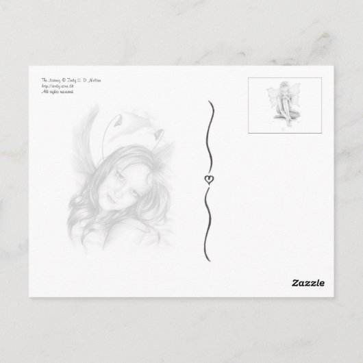 Die Heimatkarte der Reise Postkarte (Rückseite)