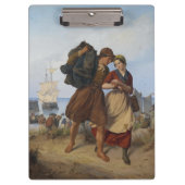 Die Heimkehr der Fischer (von Rudolf Jordan) Klemmbrett (Vorderseite)