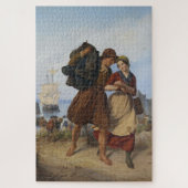 Die Heimkehr der Fischer (von Rudolf Jordan) Puzzle (Vertikal)