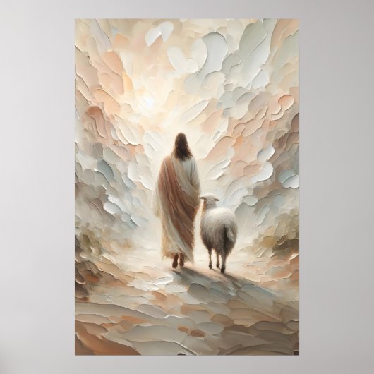 Die Heimreise Der Gute Hirte Jesus Ostern Poster (Vorne)