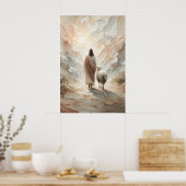 Die Heimreise Der Gute Hirte Jesus Ostern Poster (Küche)