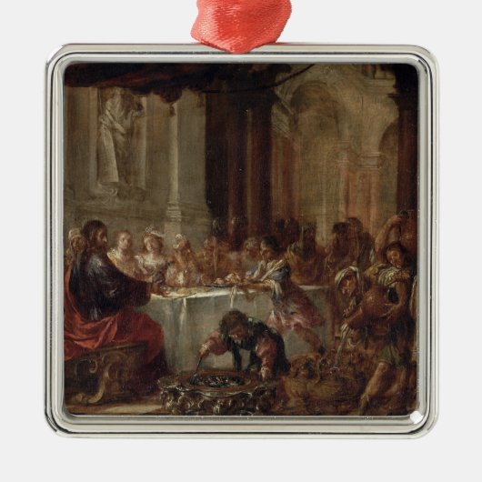 Die Heirat bei Cana, 1660 Silbernes Ornament (Vorne)