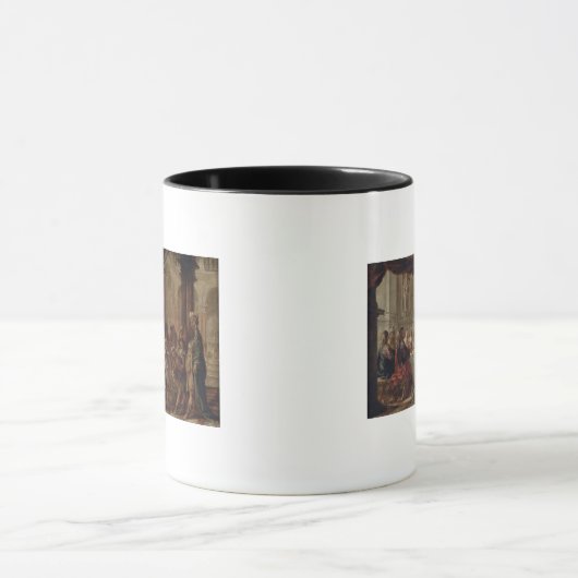 Die Heirat bei Cana, 1660 Tasse (Zentrum)