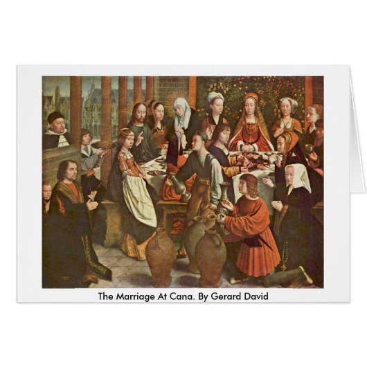 Die Heirat bei Cana. Durch Gerard David (Vorderseite (Horizontal))