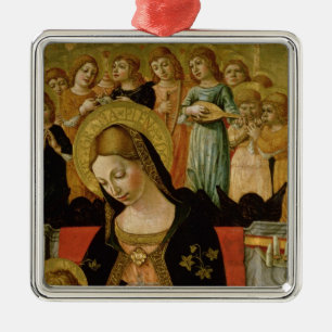 Die Heirat des Heiligen Catherine von Siena Silbernes Ornament