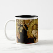 Die Heirat des Heiligen Catherine von Siena Zweifarbige Tasse (Links)