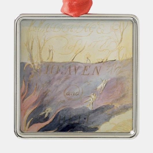 Die Heirat des Himmels und der Hölle Ornament Aus Metall (Vorne)