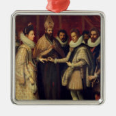 Die Heirat von Catherine de Medici Ornament Aus Metall (Vorne)
