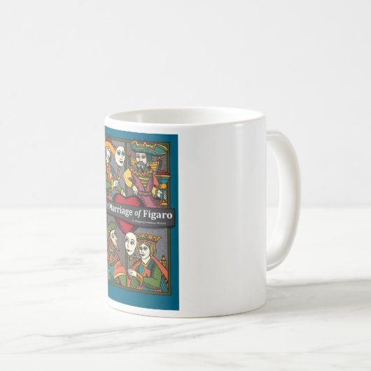 Die Heirat von Figaro, Oper Kaffeetasse (VorderseiteRechts)
