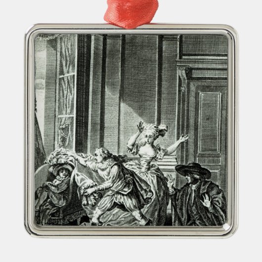Die Heirat von Figaro Silbernes Ornament (Vorne)
