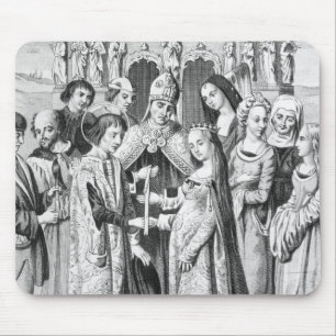 Die Heirat von Henry VI und von Margaret von Anjou Mousepad