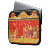 Die Heirat von Krishnas Eltern, von einer Laptopschutzhülle (Vorderseite Links)