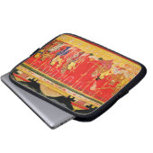 Die Heirat von Krishnas Eltern, von einer Laptopschutzhülle (Vorne Knopf)