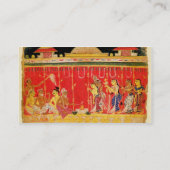 Die Heirat von Krishnas Eltern, von einer Visitenkarte (Rückseite)