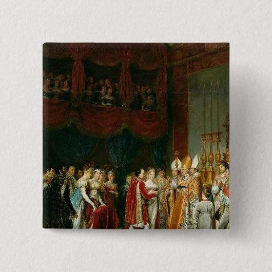 Die Heirat von Napoleon I und Marie Button (Vorderseite)