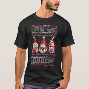 Die heiße Mama Gnome passt Familie Weihnachten Paj T-Shirt