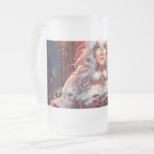 Die heißeste Schwester von Santa - Merry XMas 0312 Mattglas Bierglas (Vorderseite Links)