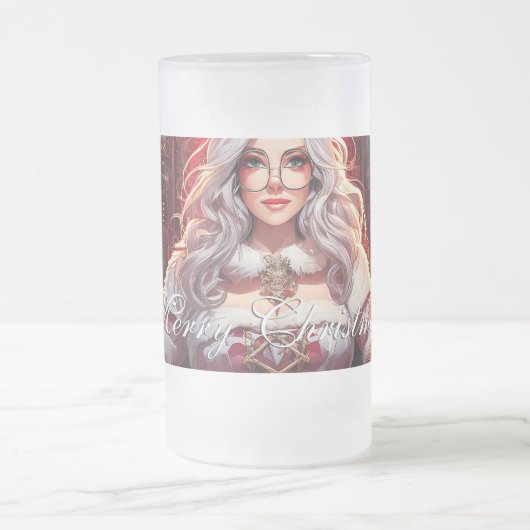 Die heißeste Schwester von Santa - Merry XMas 0312 Mattglas Bierglas (Mittel)