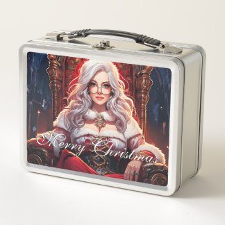 Die heißeste Schwester von Santa - Merry XMas 0312 Metall Brotdose