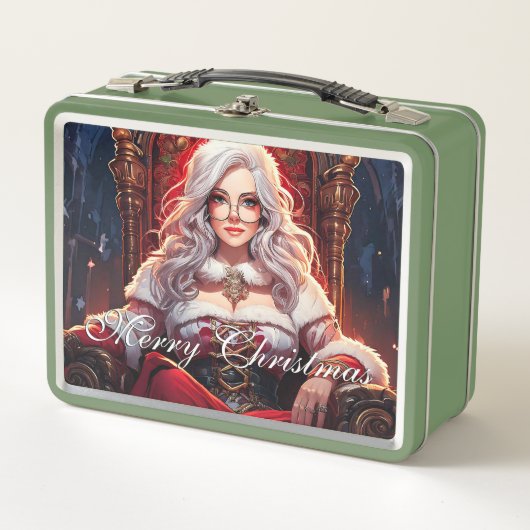 Die heißeste Schwester von Santa - Merry XMas 0312 Metall Brotdose (Vorderseite)