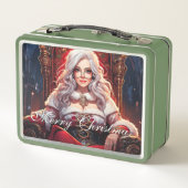 Die heißeste Schwester von Santa - Merry XMas 0312 Metall Brotdose (Rückseite)