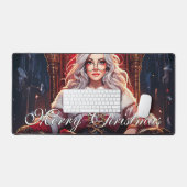Die heißeste Schwester von Santa - Merry XMas 0312 Schreibtischunterlage (Tastatur & Maus)