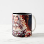 Die heißeste Schwester von Santa - Merry XMas 0312 Zweifarbige Tasse (VorderseiteRechts)