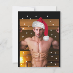 Die heißesten Hunks auf dem Planeten! Christmas Bu Postkarte