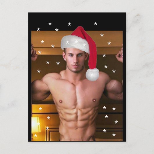 Die heißesten Hunks auf dem Planeten! Christmas Bu Postkarte (Vorderseite)