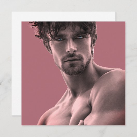 Die heißesten Hunks auf dem Planeten! Zeit für Gle Dankeskarte (Vorne/Hinten)