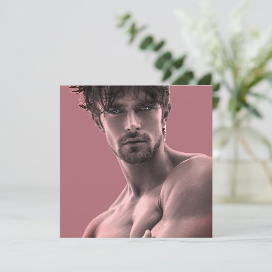 Die heißesten Hunks auf dem Planeten! Zeit für Gle Dankeskarte (Stehend Vorderseite)