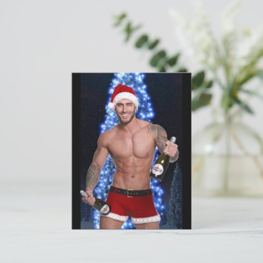 Die heißesten Hunks auf dem Planeten! Zeit für Gle Postkarte (Stehend Vorderseite)