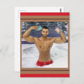 Die heißesten Hunks auf dem Planeten! Zeit für Gle Postkarte (Vorne/Hinten)