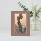 Die heißesten Hunks auf dem Planeten! Zeit für Gle Postkarte (Stehend Vorderseite)