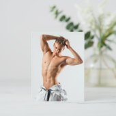 Die heißesten Hunks auf dem Planeten! Zeit für Gle Postkarte (Stehend Vorderseite)