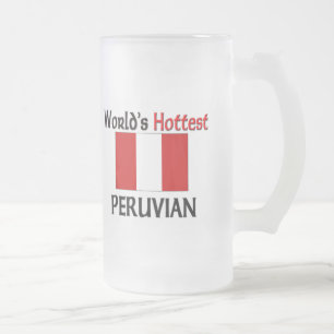 Die heißesten Peruaner der Welt Mattglas Bierglas