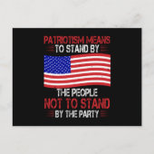 Die Helden der US-Wahlen werden durch die Pfade Postkarte (Vorderseite)