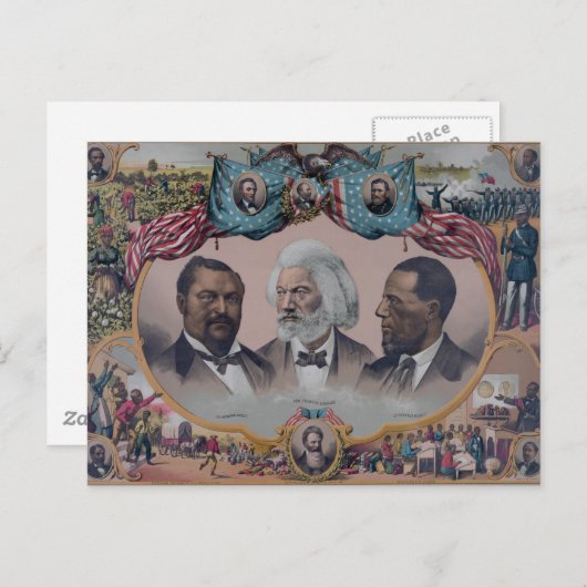 "Die Helden des farbigen Race" Postkarte (Vorne/Hinten)