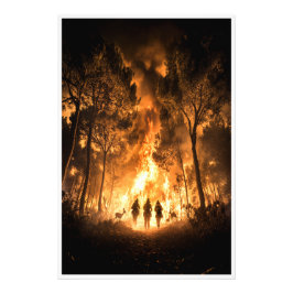 Die Helden segnen Fotodruck