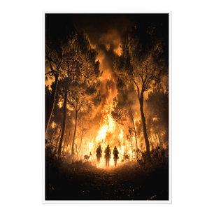 Die Helden segnen Fotodruck