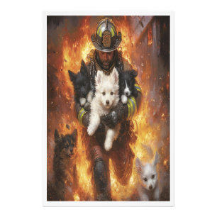 Die Helden segnen Fotodruck