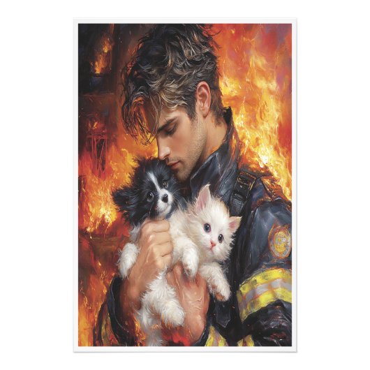 Die Helden segnen Fotodruck (Vorne)