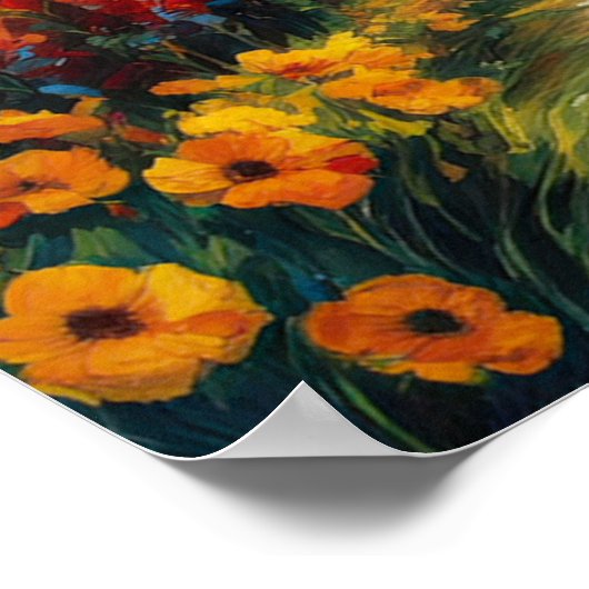 Die Heldentradiance, die Decke der Blume. Poster (Ecke)