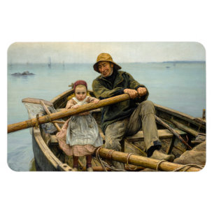 Die helfende Hand, 1881 von Emile Renouf Magnet